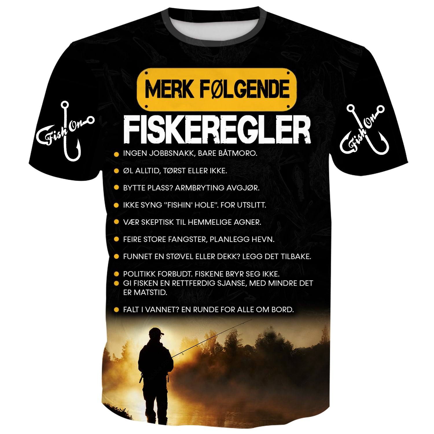 Fishing Rules -  Norwegian Fishing T-Shirt