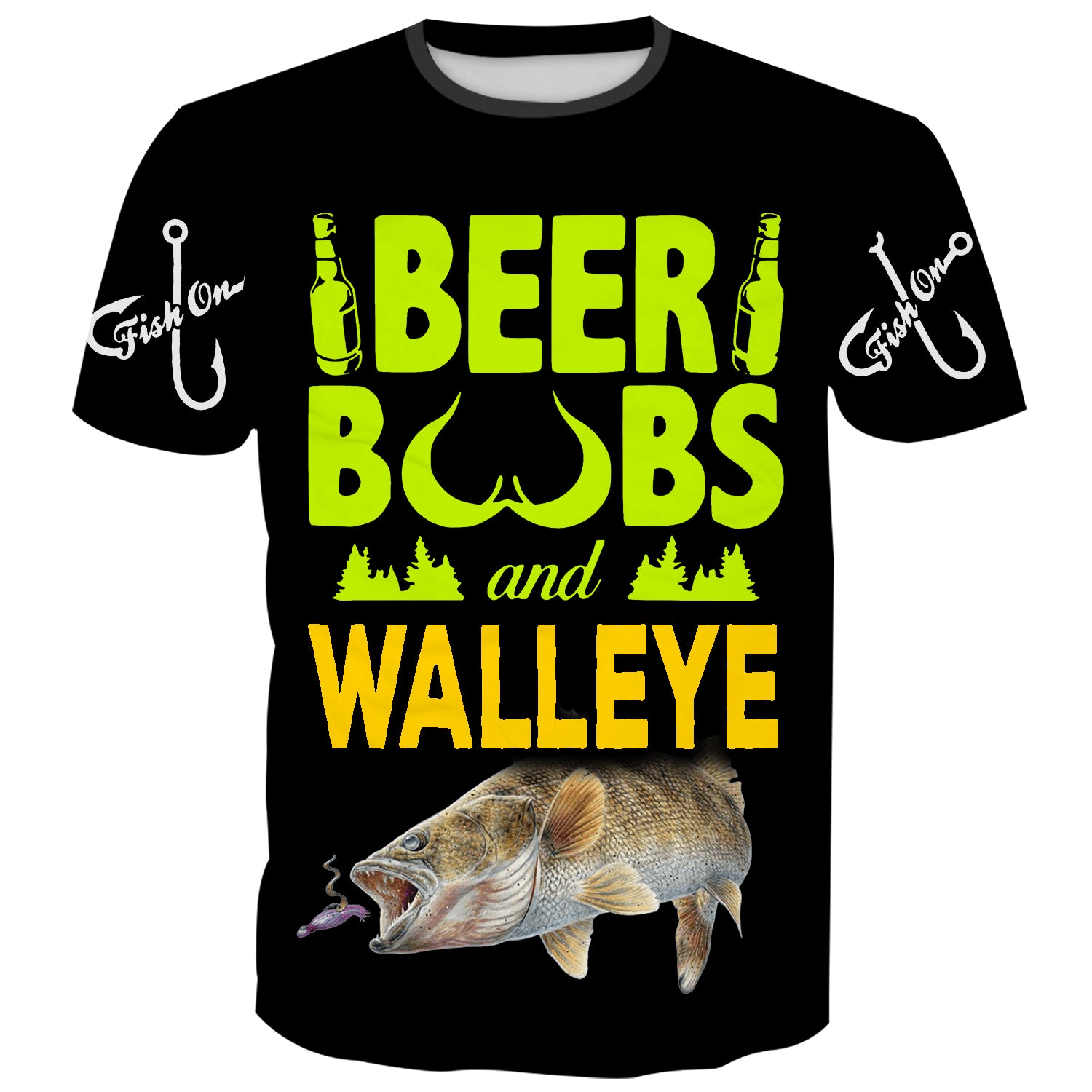 Beer, Boobs and Walleye - T-Shirt