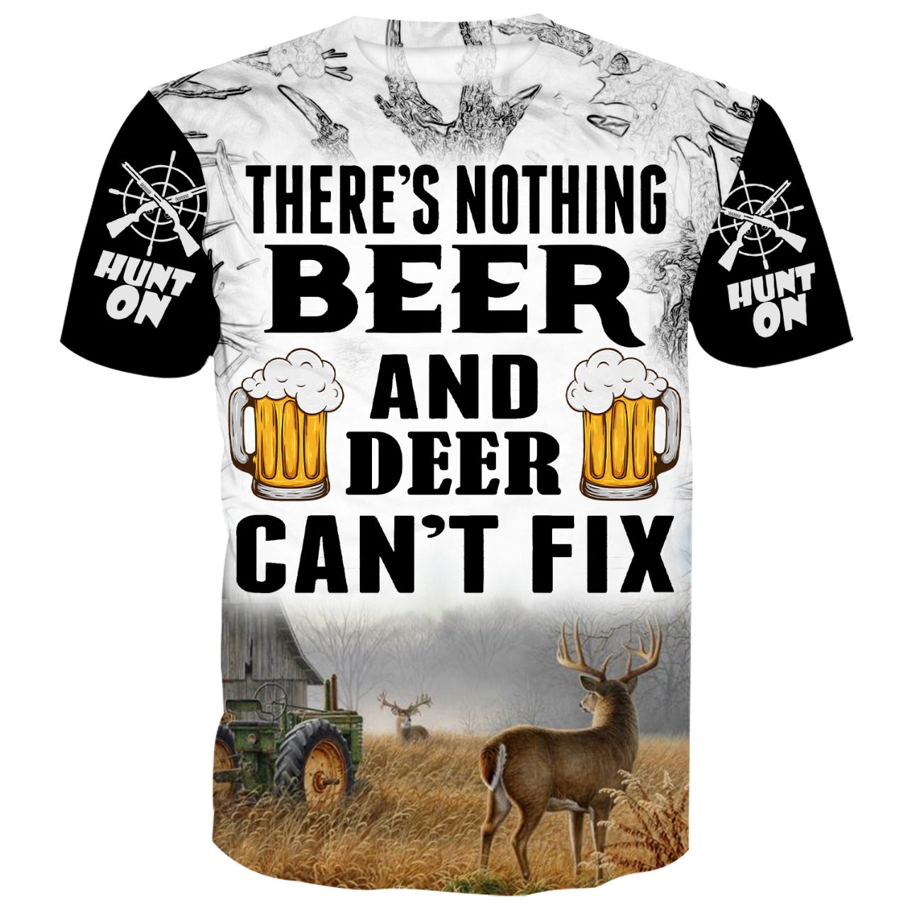 There's nothing Beer and Deer can't fix - Funny Deer Hunting shirt