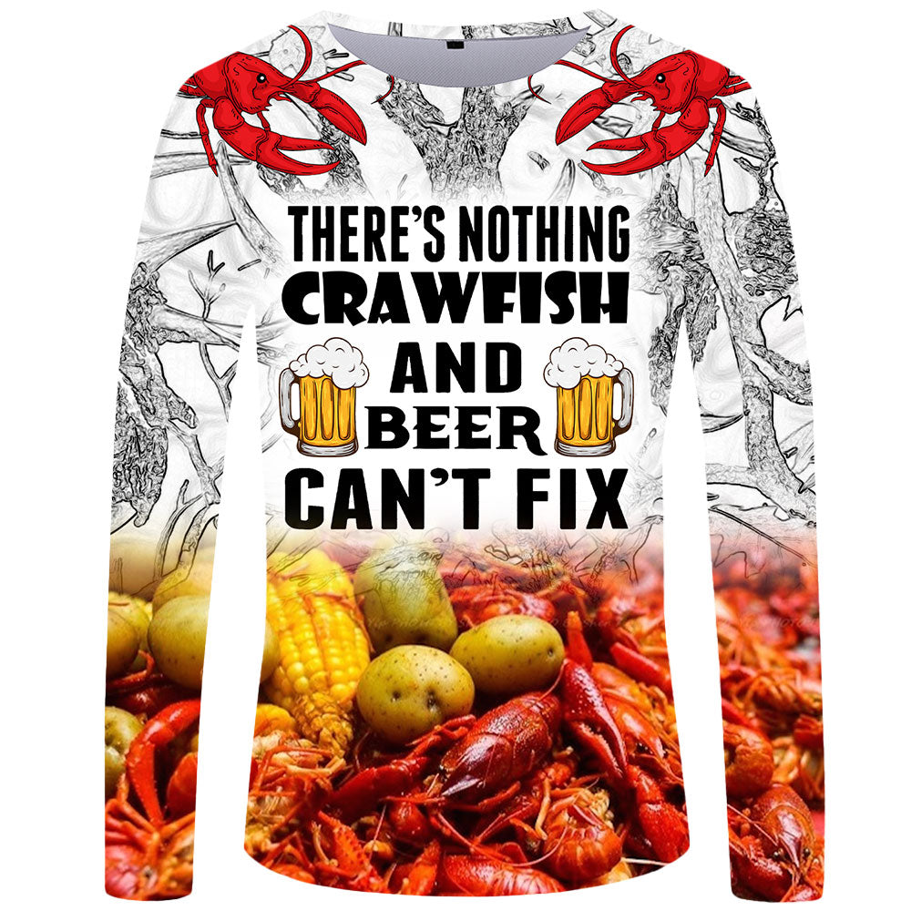 There's nothing crawfish and beer can't fix - Long Sleeve Shirt