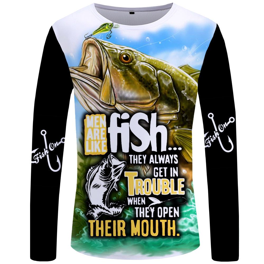 Men are like Fish - UPF 50+ Long Sleeve Shirt