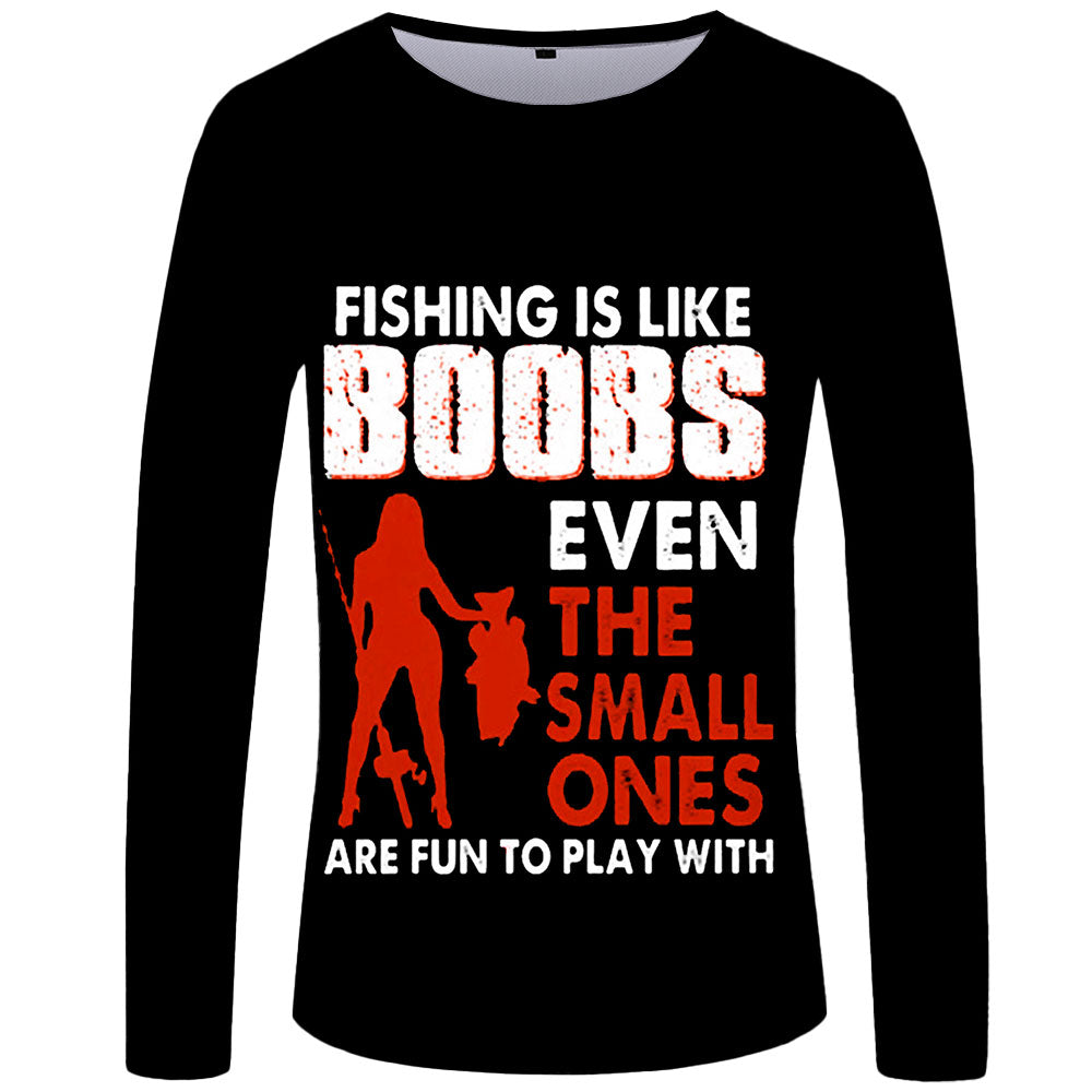 Fishing is like Boobs - UPF 50+ Long Sleeve Shirt