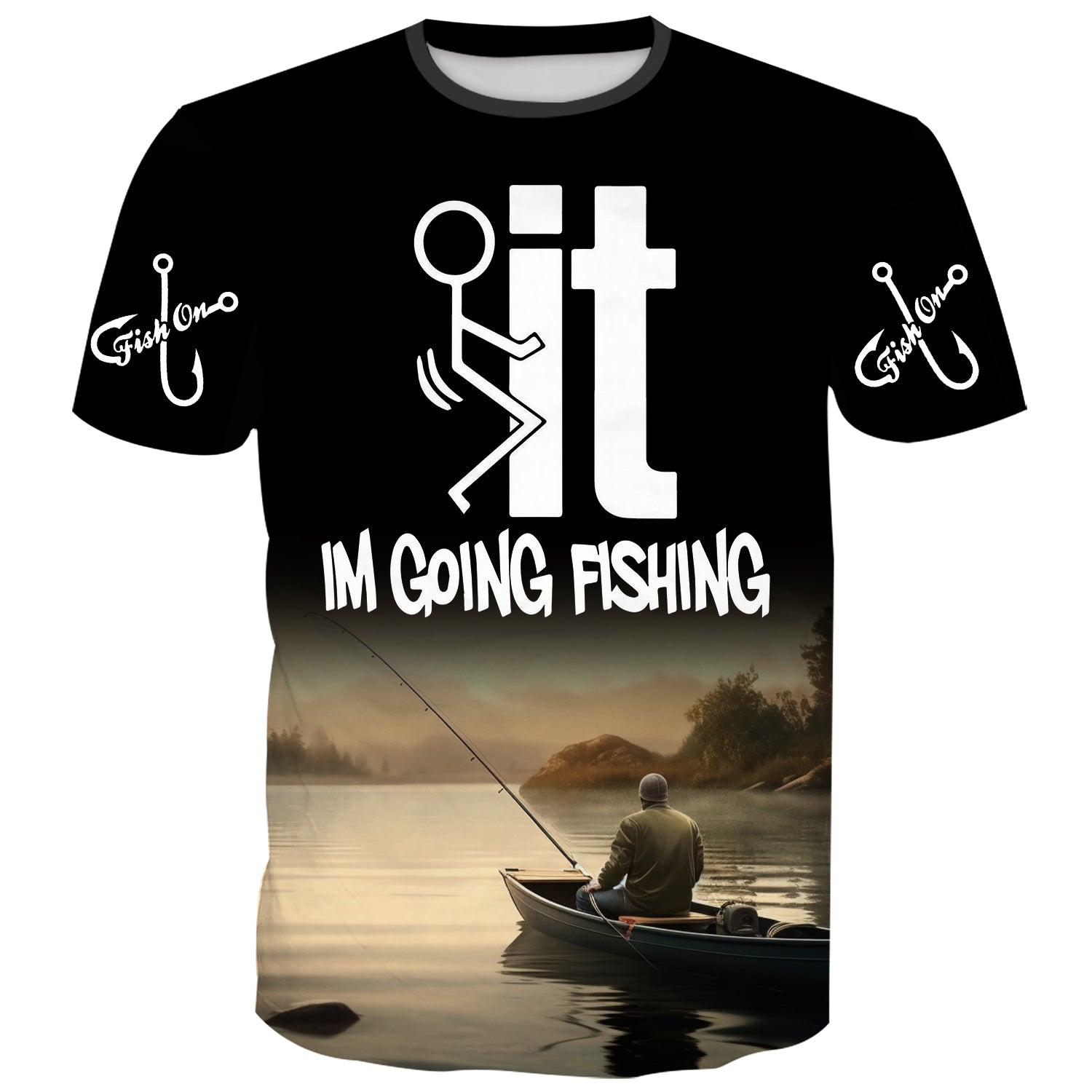 I am going Fishing T-Shirt for Men - Adventure-themed Tee, 2XL