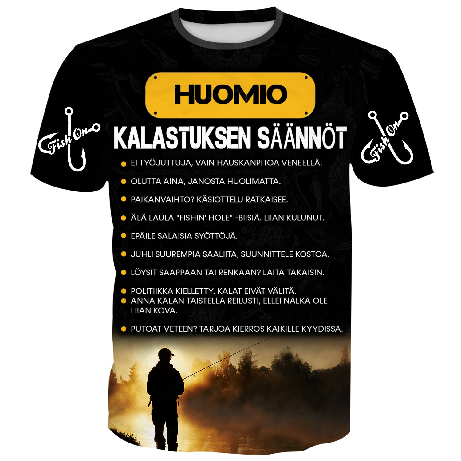 Fishing Rules -  Finnish Fishing T-Shirt