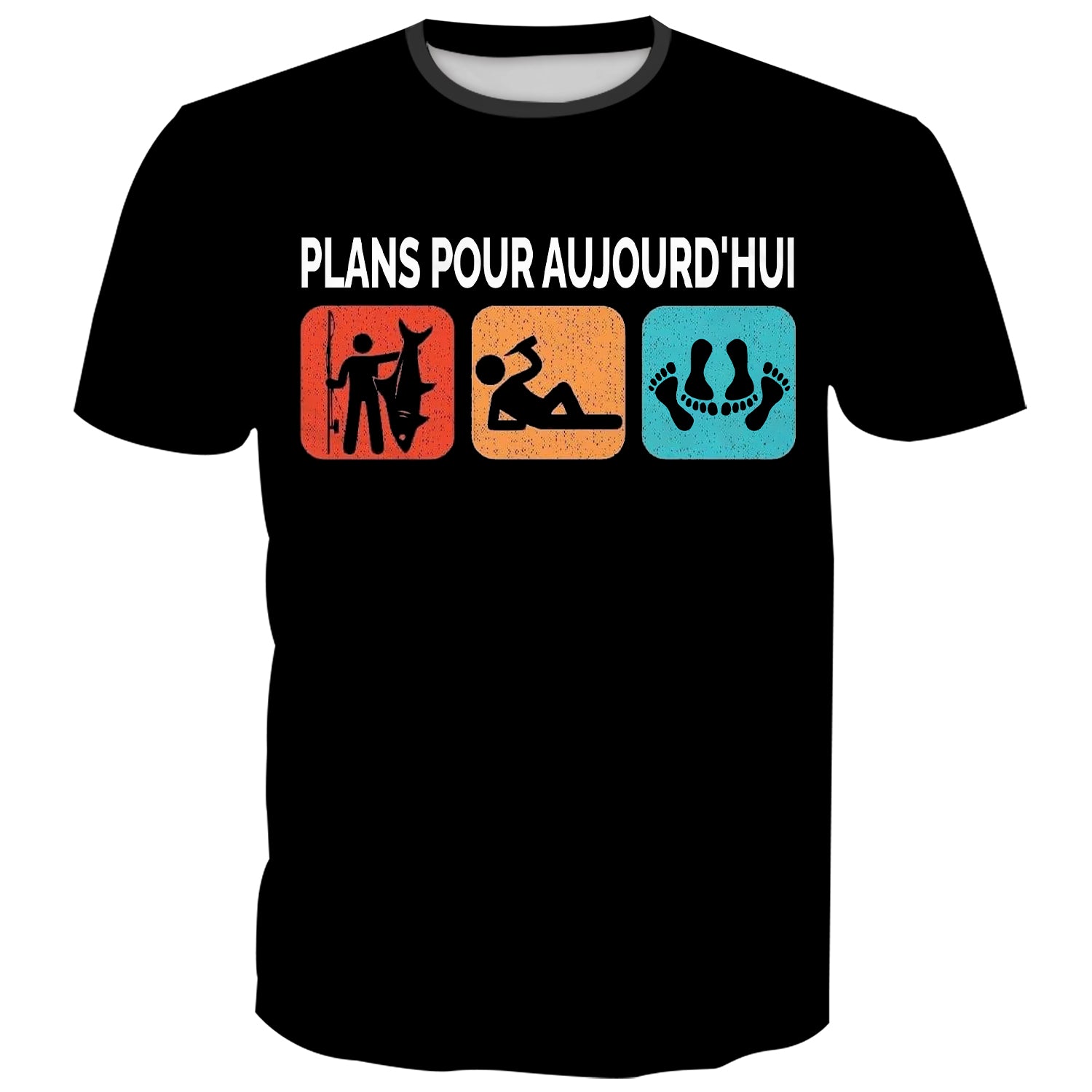 Plans pour aujourd'hui-  French Fishing T-Shirt