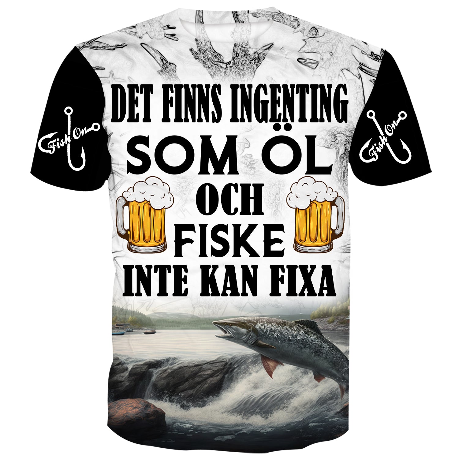 Det finns inget Öl och Fiske inte kan fixa - Dalarna Laxfiske T-Shirt