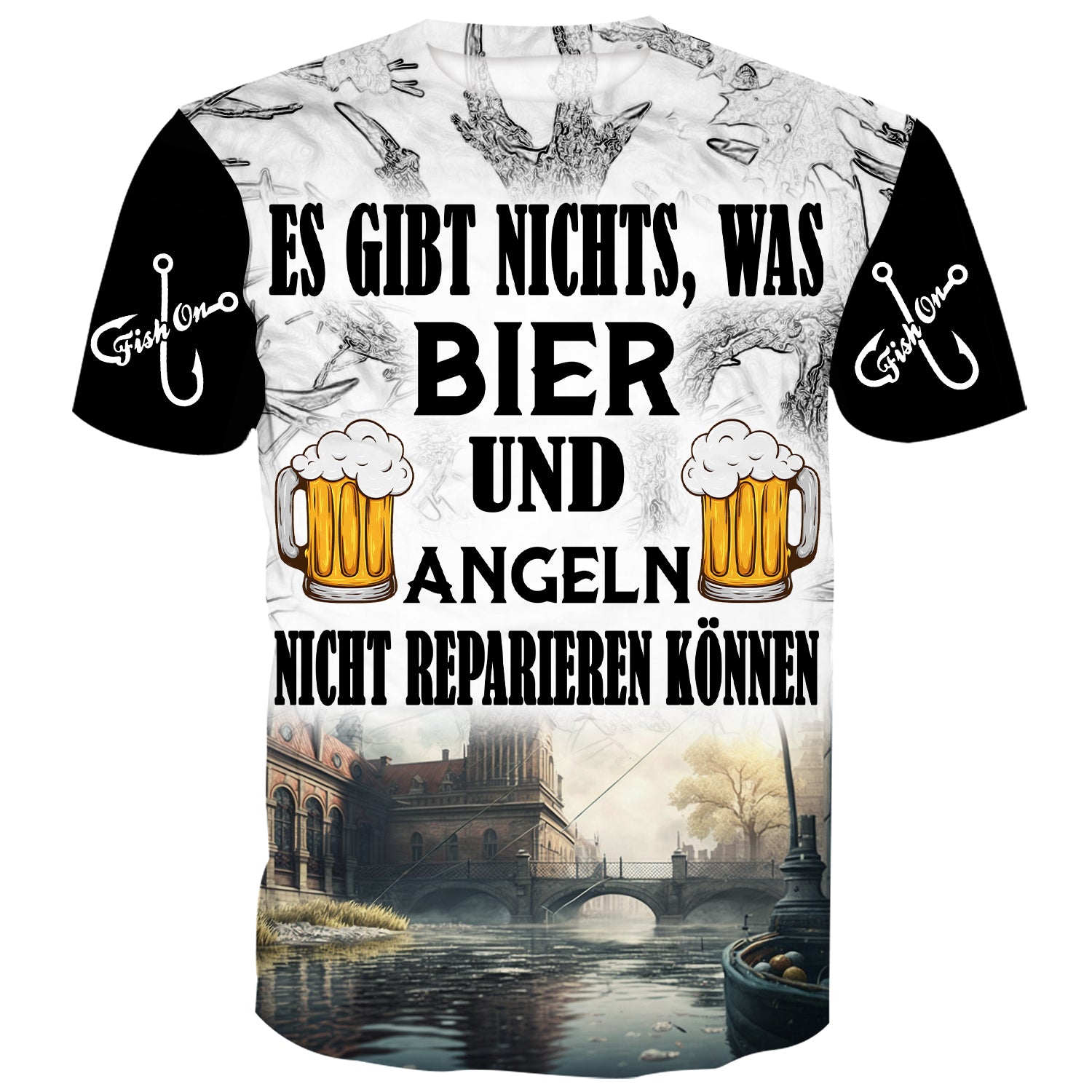 Es gibt nichts, was Bier und Angeln nicht reparieren können - Brelin Saltwater Fishing T-Shirt