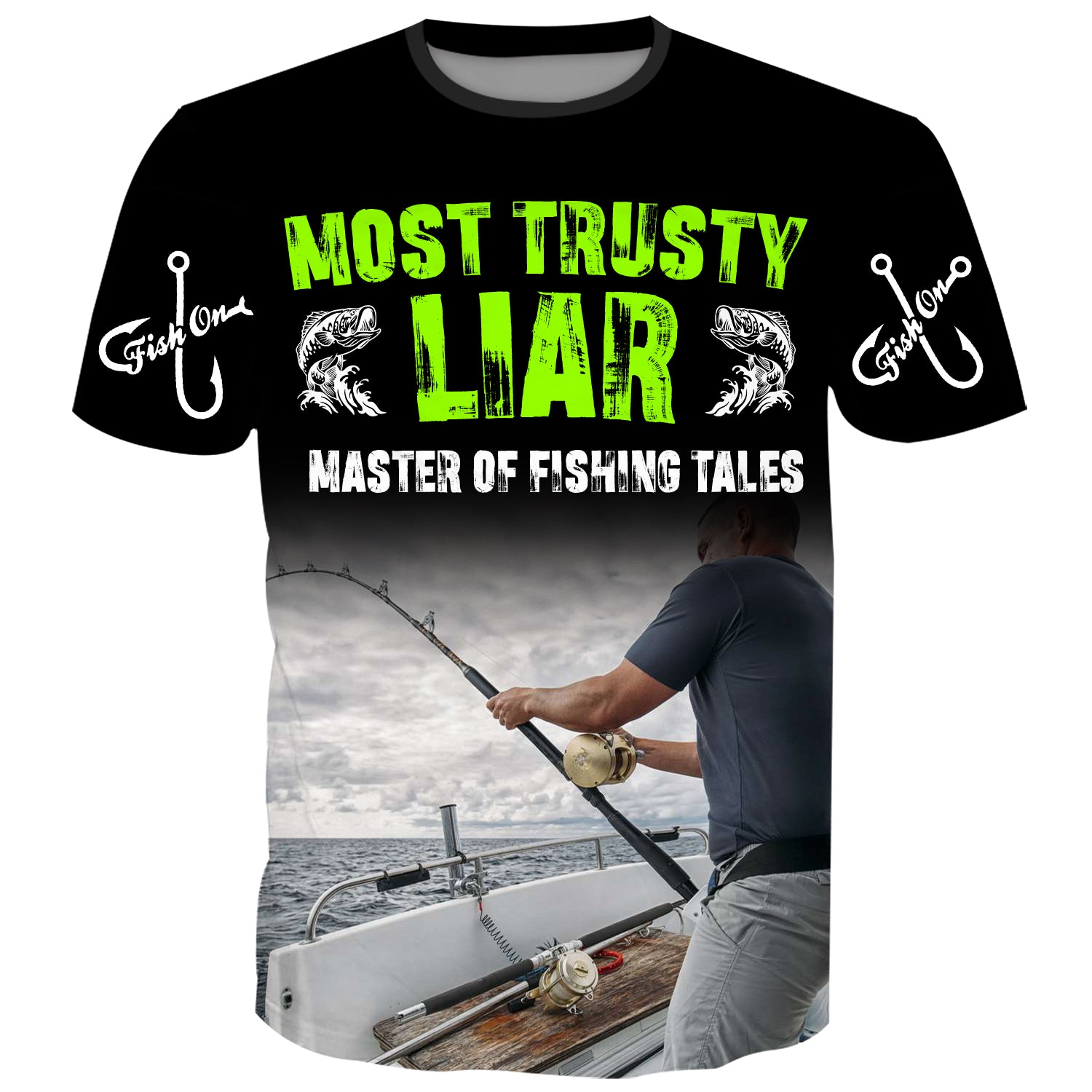 Most trusted Liar, master of Fishing Tales - Fishing T-Shirt