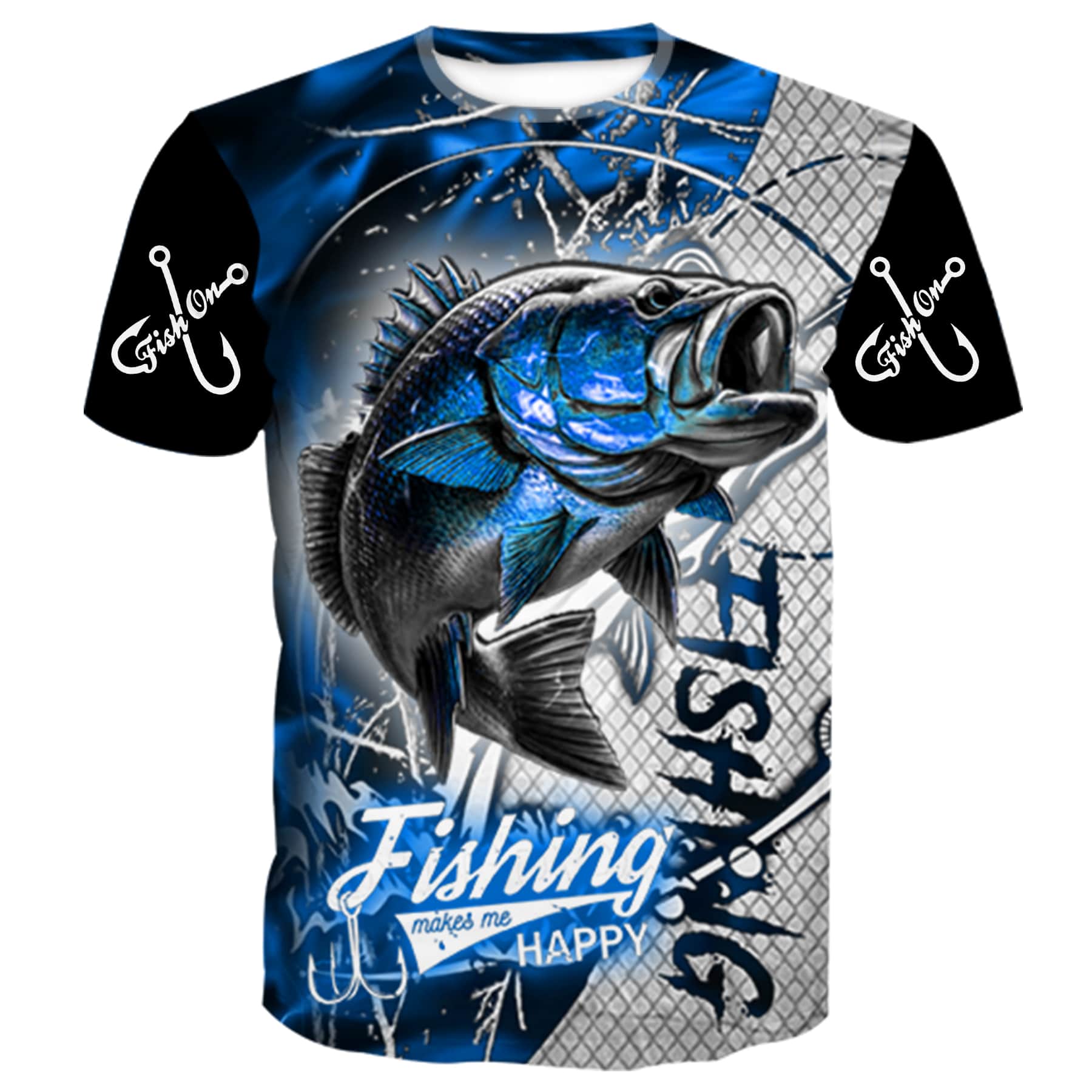 Blue Net Fishing - T-Shirt, XL / T-Shirt
