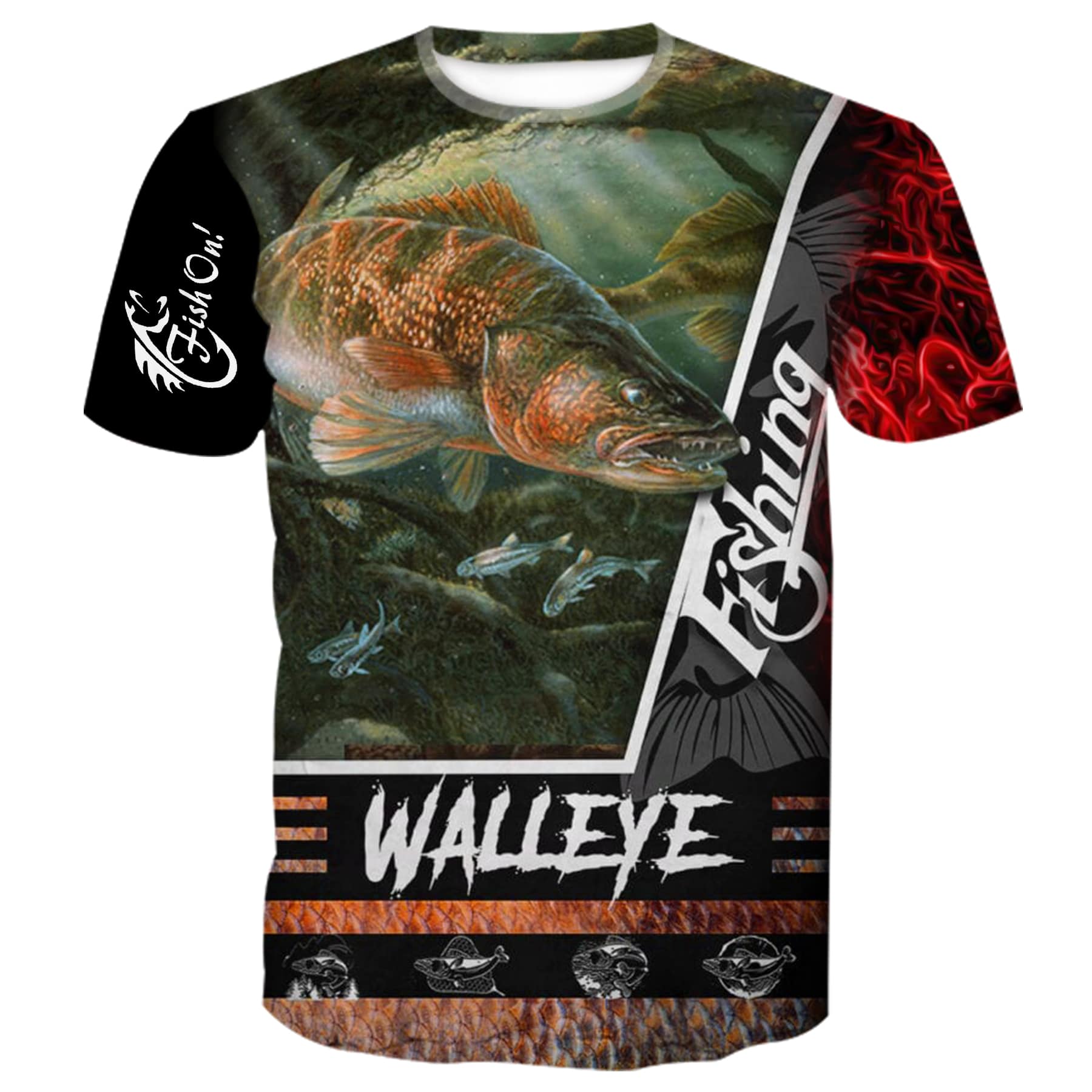 Walleye Fishing - T-Shirt, L / T-Shirt