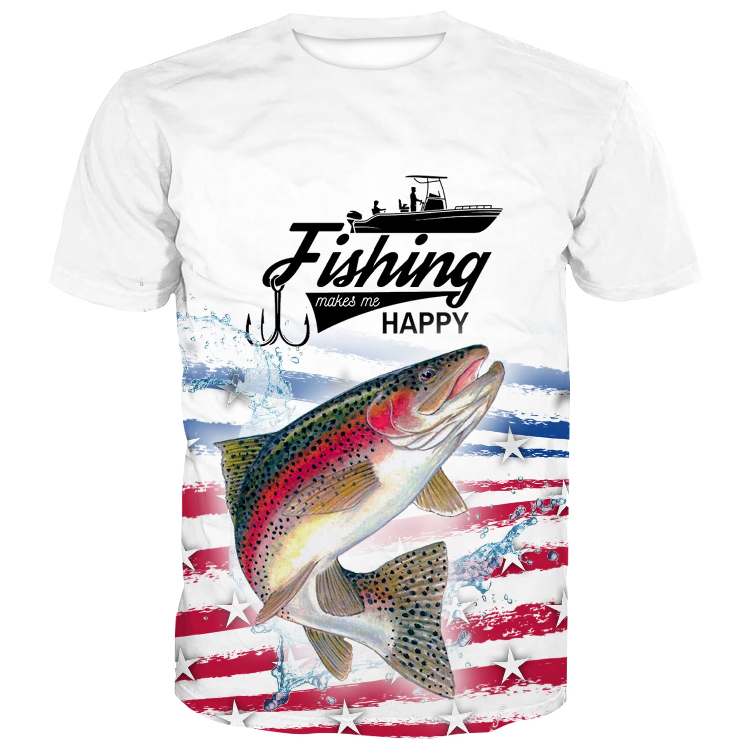 Fishing makes me happy - Trout T-Shirt