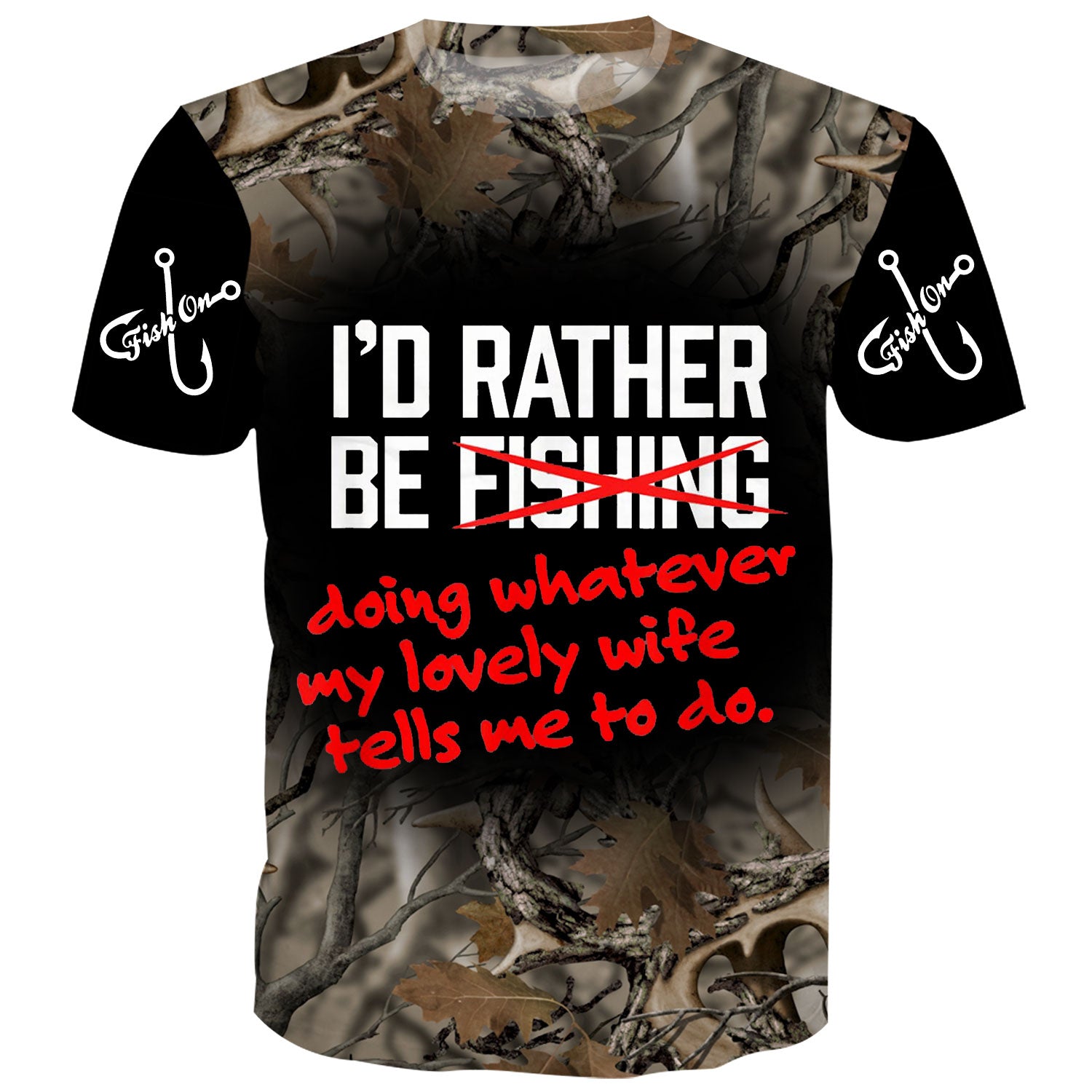 I'd rather be fishing - T-Shirt
