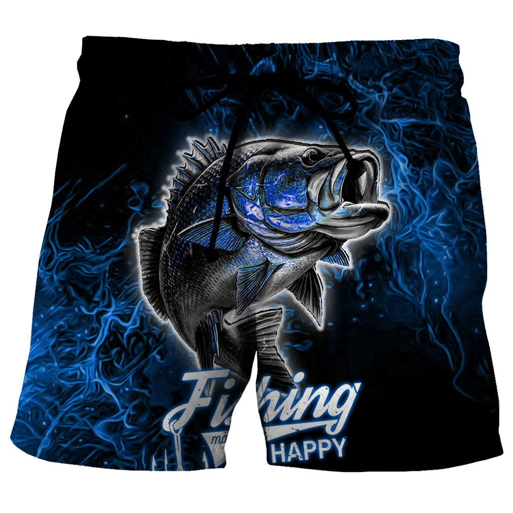 Blue Lightning Bolt - Shorts