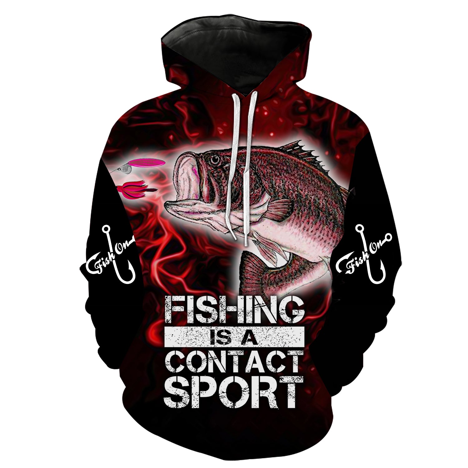 Fishing is a contact sport - Hoodie - elitefishingoutlet