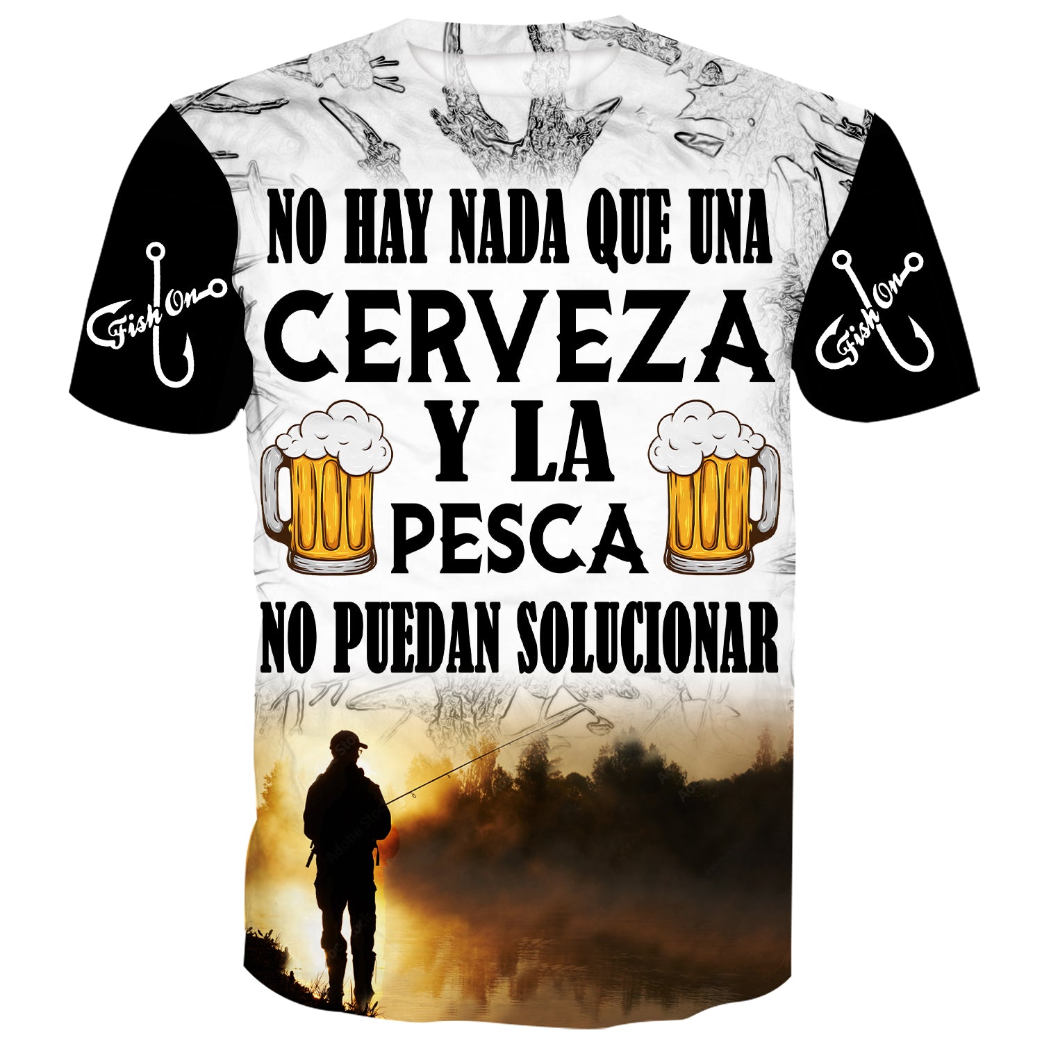 No hay nada que la cerveza y la pesca no puedan arreglar - Camiseta