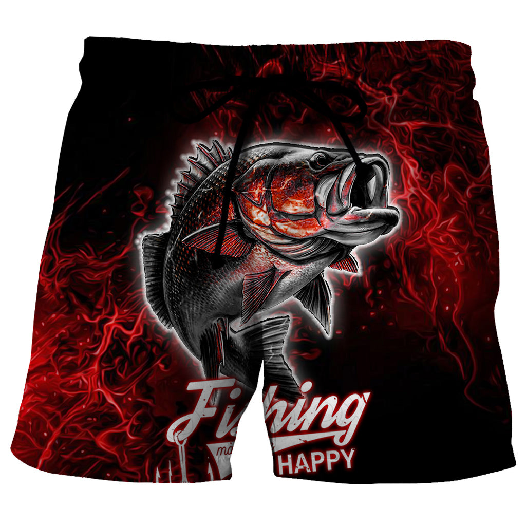 Red Lightning Bolt - Shorts