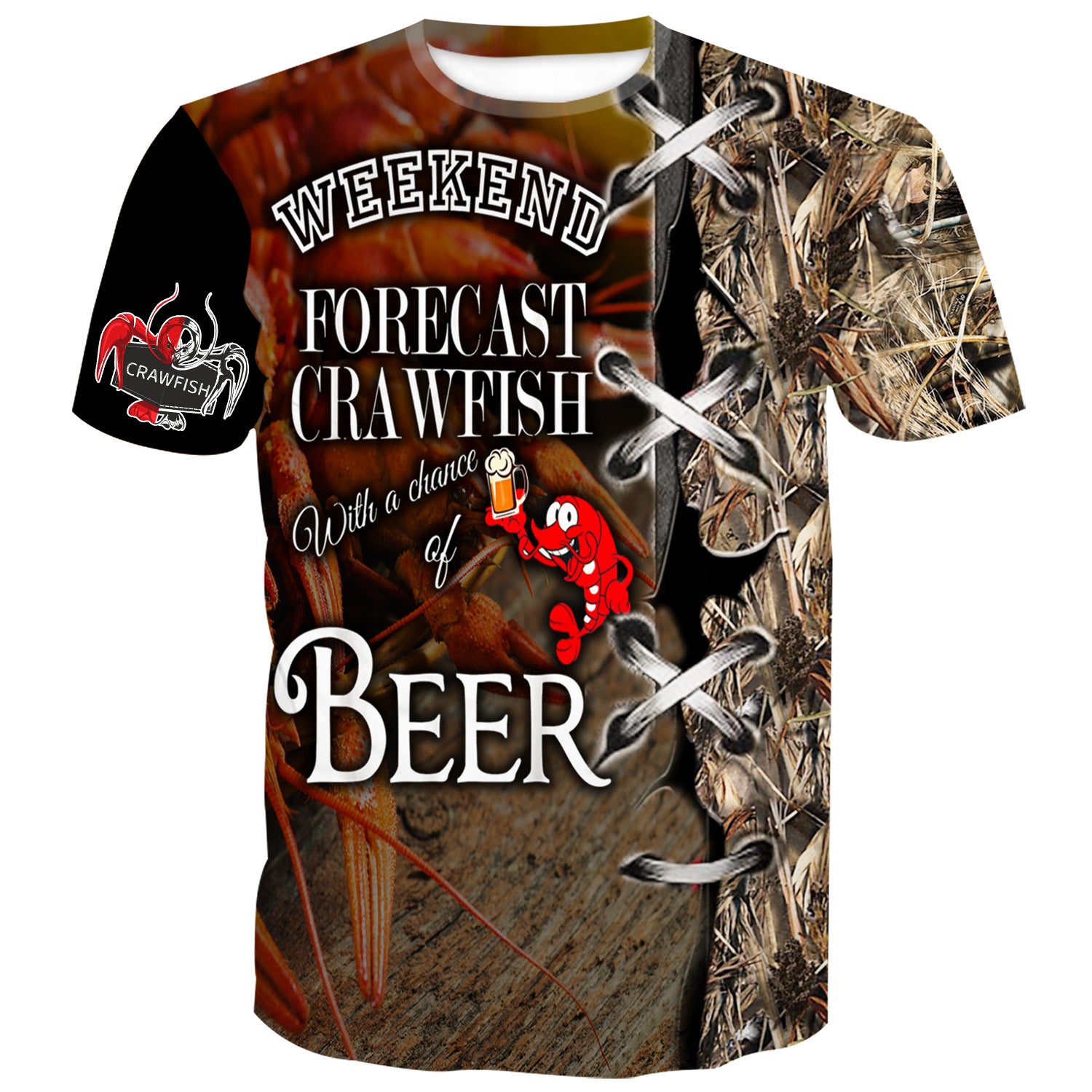 Crawfish with a chance of beer - T-Shirt
