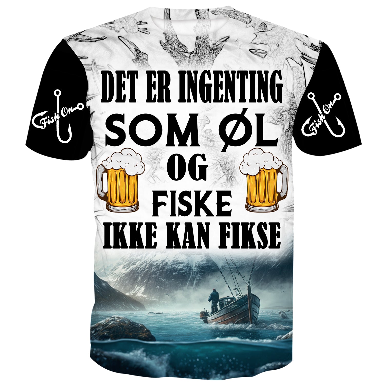 Det er ingenting som øl og fiske ikke kan fikse - Møre og romsdal saltvannsfiske T-skjorte