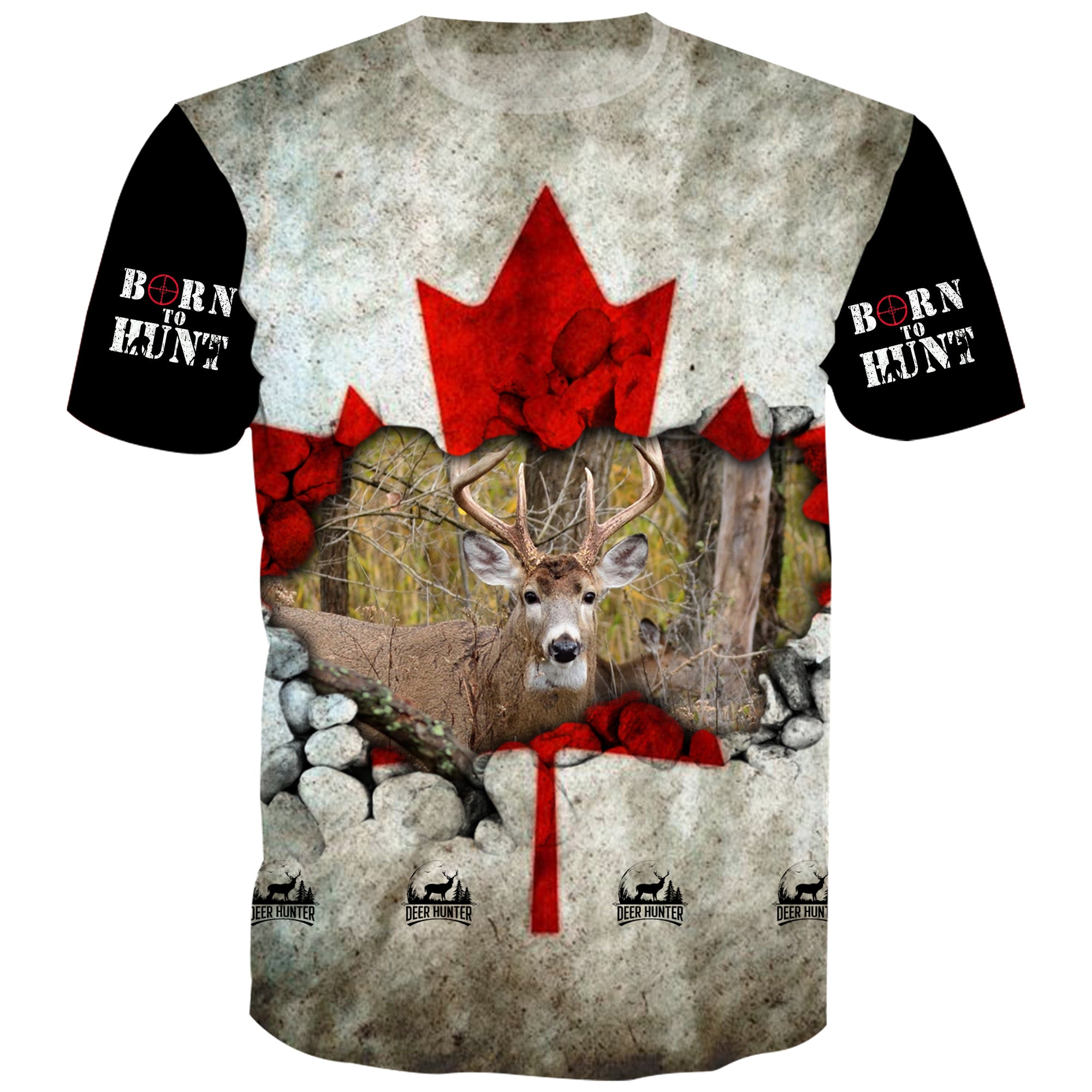 Deer Hunter Canada Flag - T-Shirt