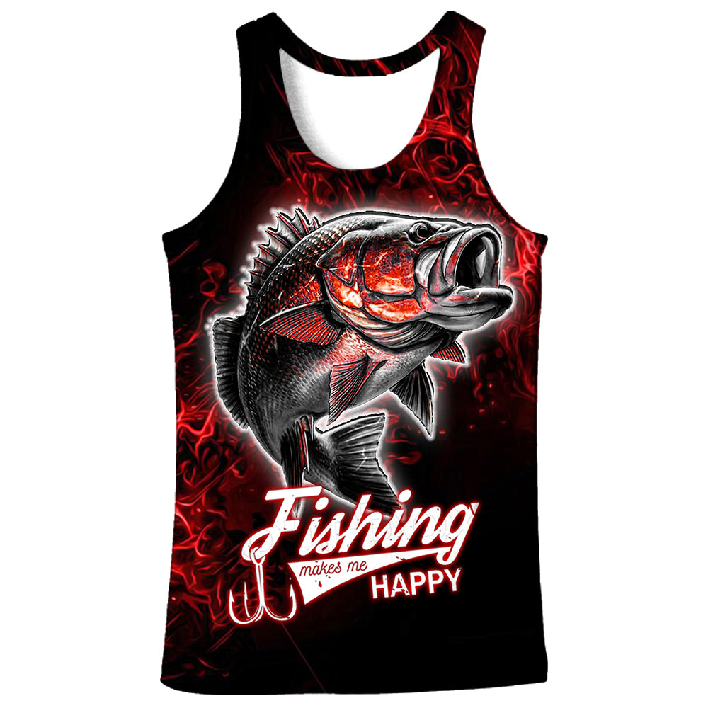 Red Lightning Bolt - Tank Top