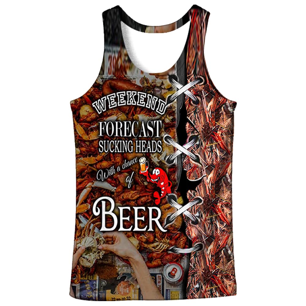 Crawfish with a chance of beer - Tank Top